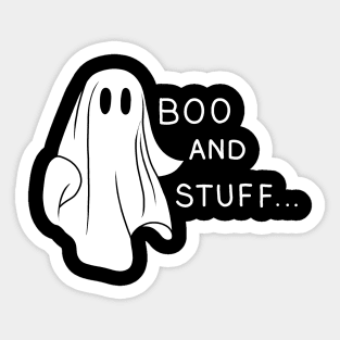 Ghost - Boo and Stuff Sticker